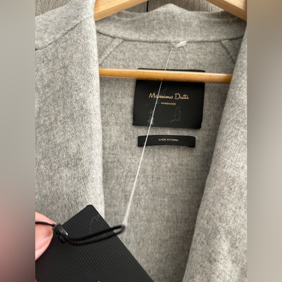 Brand new MASSIMO DUTTI Oversized Wool Coat size Medium - Picture 8 of 10